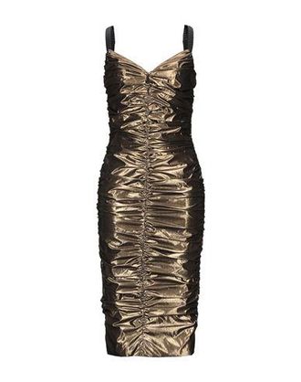 DOLCE & GABBANA Bodycon factory Scoop Neck Midi Length Dress