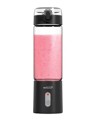 Brentwood Portable Battery-Operated Usb-Chargeable Glass Blender