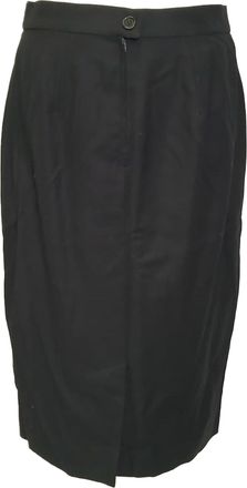 Max Mara MaxMara Weekend Pencil Skirt in Black Wool