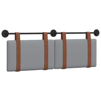 vidaXL Cabecero Colgante Gris Claro Pu Antiguo Vidaxl