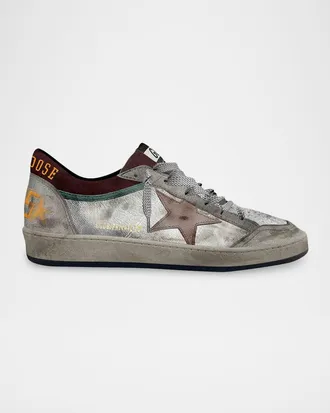 Golden Goose Men & apos;s Ballstar Double Leather Low-Top Sneakers