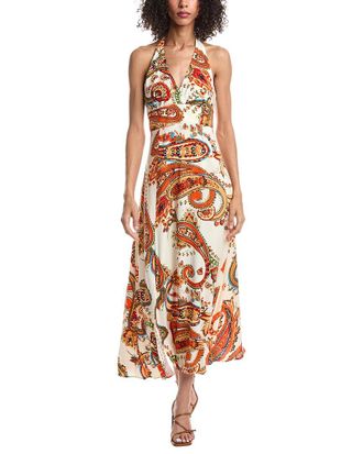 Vince Camuto Halter Neck Slit Dress