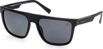 Timberland TB9253 Polarized 01D Mens Sunglasses Black Size 58