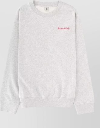 Sporty & Rich logo print sweatshirt