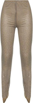Giuseppe Di Morabito Crystal Leggings - Dames - Leggings - Beige - M - Tule - Broeken