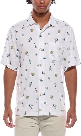 Tommy Bahama Coastal Ease Petite Tropics Islandzone Camp Shirt