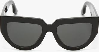 Victoria Beckham Soft Square Acetate Sunglasses In Black