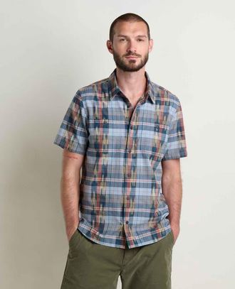 Toad & Co Smythy Short Sleeve Shirt in Ink at Nordstrom, Size Xx-Large