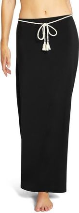 Robin Piccone Ava Cover-Up Maxi Skirt in Black at Nordstrom, Size X-Small