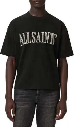 AllSaints Dash Graphic T-Shirt in Washed Black at Nordstrom, Size Xx-Large