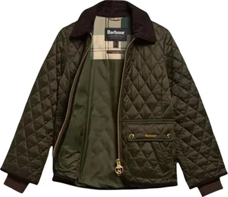 Barbour Jassen, Dames, Groen, XL, Katoen, Fitted Beadnell Quilt
