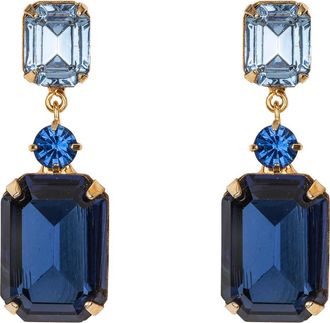 Jennifer Behr Justine Crystal Drop Earrings in Sapphire at Nordstrom