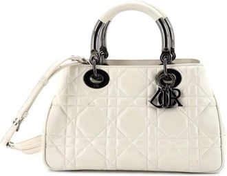 Dior Lady 95.22 Bag Cannage Embossed Leather Medium tote bag - Beige