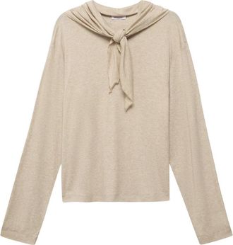 Alchemist Tee Beau - Dames - Longsleeves - Beige - S - Wol - Tops