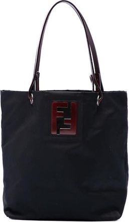 Fendi Pre-owned Fendi Nylon FF Handbag Ladies FAMD69CKH1WHODGW