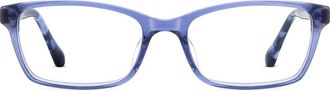 Kate Spade New York jackeline 52mm rectangular optical glasses in Blue at Nordstrom