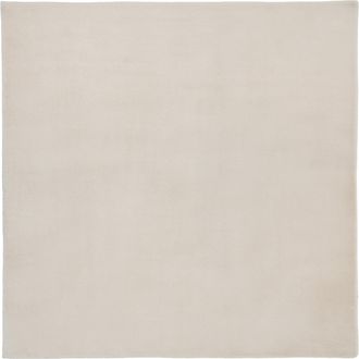 Beliani Alfombra Cuadrada De Pelo Sint&eacute;tico Sal&oacute;n Oficina Moderno 160 X 160 Cm Pelo Largo Beige Claro Vantira