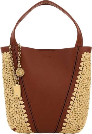 Chlo&eacute; Natural/Brown Spin Small Tote