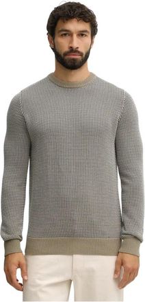 Barbour Wells Crew Neck Sweater - Heren - Ronde hals truien - Grijs - 2XL - Katoen - Truien & Vesten