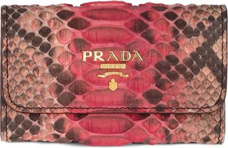 Prada Portachiavi con effetto serpente - Rosa