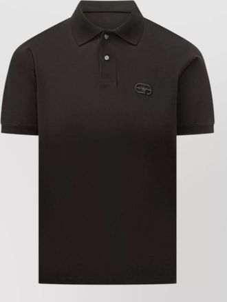 Emporio Armani logo cotton polo shirt short sleeves