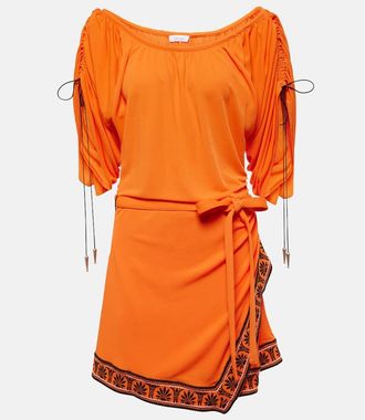 Paco Rabanne Ruched off-shoulder minidress