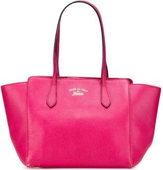 Gucci Pre-owned Tote Bags, female, Pink, Size: ONE SIZE Pre-owned Leather Tote Bag