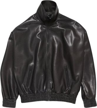 Acne Studios Leren Jas - Dames - Leren en Su&egrave;de Jassen - Zwart - S - Leer - Jassen
