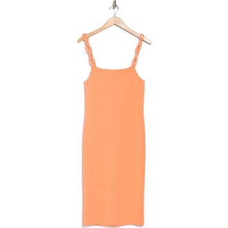 Alice & Olivia Alina Braid Strap Body-Con Dress in Coral at Nordstrom Rack, Size X-Large