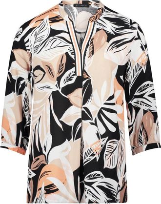 Betty Barclay Overhemden, Dames, Veelkleurig, 2Xl, Blouse met bloemenprint en 3/4 mouwen