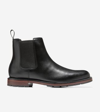 Cole Haan Mens Roundhill Grand Waterproof Chelsea Boots - Black Size 10.5