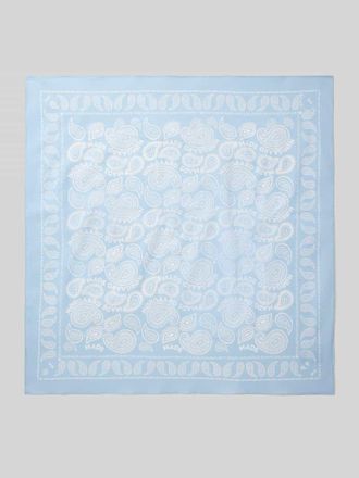 Mads Norgaard Halstuch aus Baumwolle im Allover-Look in Hellblau, Gr&ouml;&szlig;e 1
