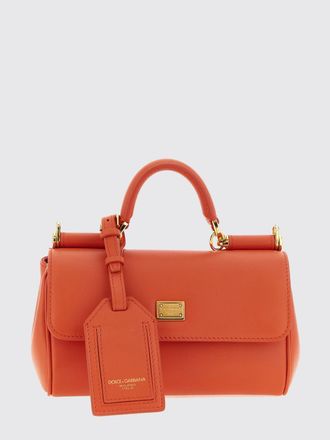 Dolce & Gabbana My Sicily Mini Handbag in Leather with Logo Charm