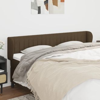 vidaXL Cabecero De Tela Gris Oscuro 203x23x78/88 Cm Vidaxl
