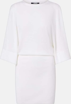 Jacquemus Mananco wool and silk minidress