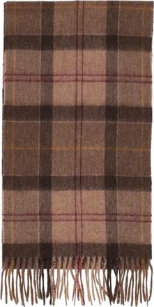 Barbour Tartan Sjaal - Dames - Wintersjaals - Bruin - ONE Size - Wol - Accessoires
