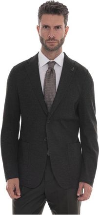 Paoloni Gedeconstrueerd Ongevoerd Jasje - Heren - Business blazers - Groen - S - Wol - Kostuums
