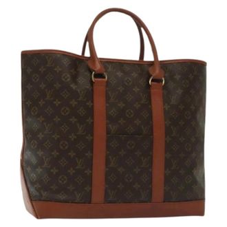 Louis Vuitton Pre-owned Tote Bags, female, Brown, Size: ONE SIZE Pre-owned Canvas Tote Bag