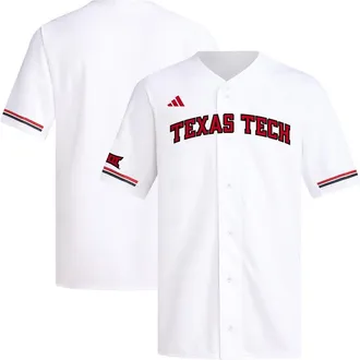 adidas Mens adidas White Texas Tech Red Raiders Replica Baseball Jersey at Nordstrom, Size Xx-Large