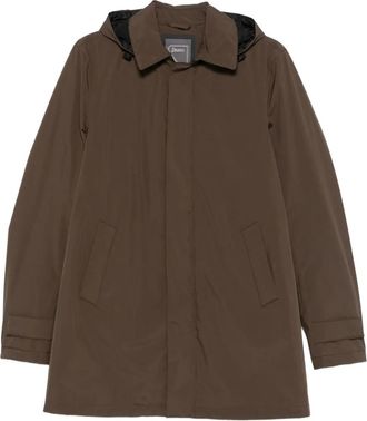 Herno Cappotto con zip nascosta - Marrone