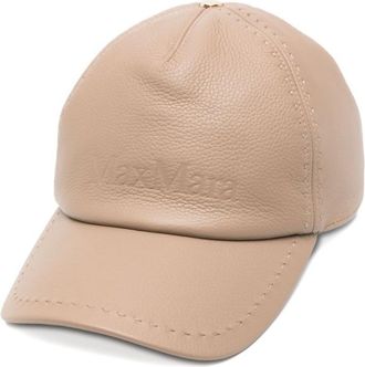 Max Mara Beige Logo Baseball Hat