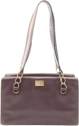 Chanel Pre-owned Shoulder Bags, female, Brown, Size: ONE SIZE Pre-owned Vintage Shoulder Bag