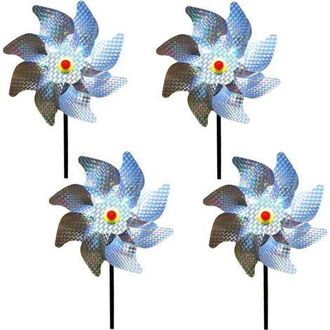 OEM Dissuasori Per Uccelli Da Giardino, Set Di 4 Mulini A Vento Riflettenti, Design Anti-piccioni Per Proteggere Frutteti, Cortili E Spazi Esterni