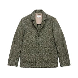 Tintoria Mattei Heren, Jassen, Groen, Maat: S Wol