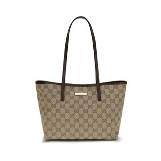 Gucci Bolso Tote de Lona GG Supreme - Bags - Mujer - Beige - ONE SIZE