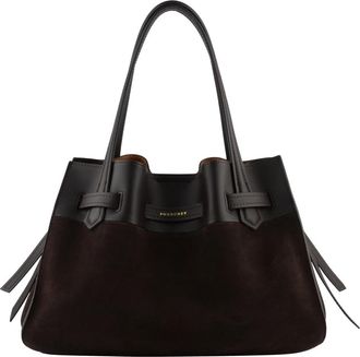 Pourchet Blossom Kleine Schoudertas - Dames - Schoudertassen - Bruin - ONE Size - Leer - Tassen