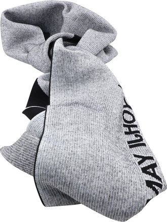 Yohji Yamamoto Adidas Classic Y-3 Logo Scarf in Grey Wool