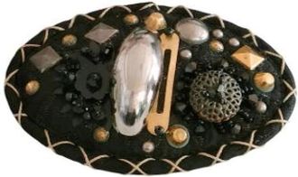 Miu Miu Pre-owned Accessories, female, Black, Size: ONE SIZE Pre-owned Acetate Hair Accessory