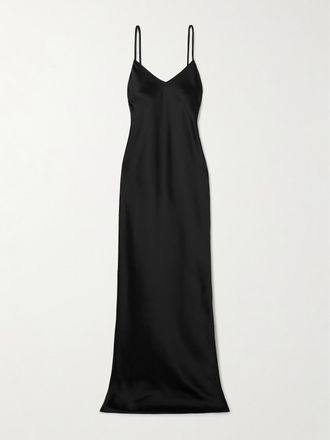 Norma Kamali Satin Gown - Black - xx small,x small,small,medium,large,x large