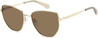 Polaroid PLD 4204/G/S/X Asian Fit Polarized 01Q/SP Womens Sunglasses Gold Size 56